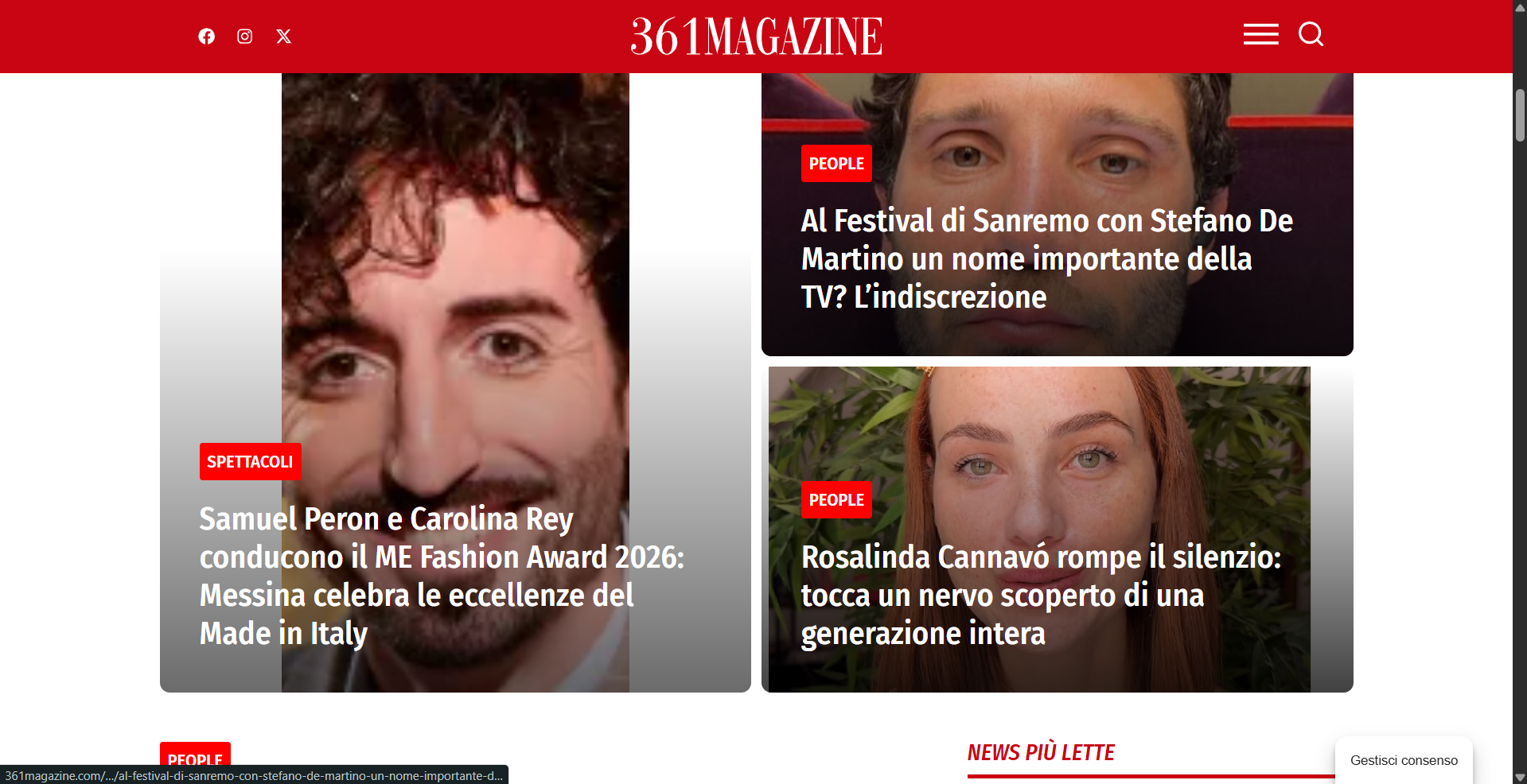 361 Magazine — magazine di attualità online